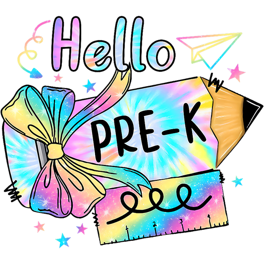 HELLO PRE-K TIE DYE