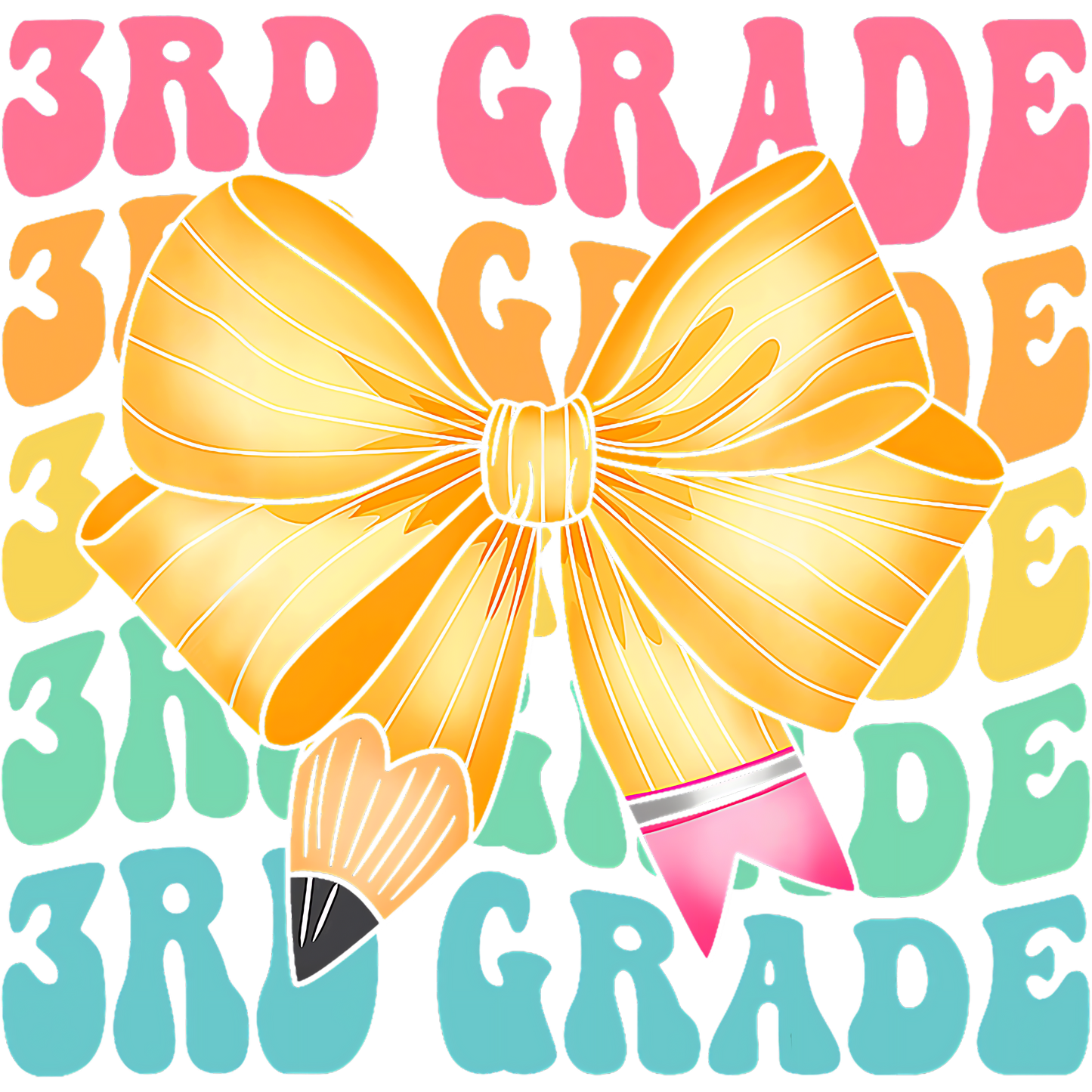 3RD GRADE YELLOW BOW