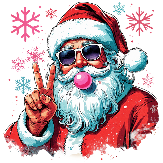 SANTA WITH BUBBLE GUM