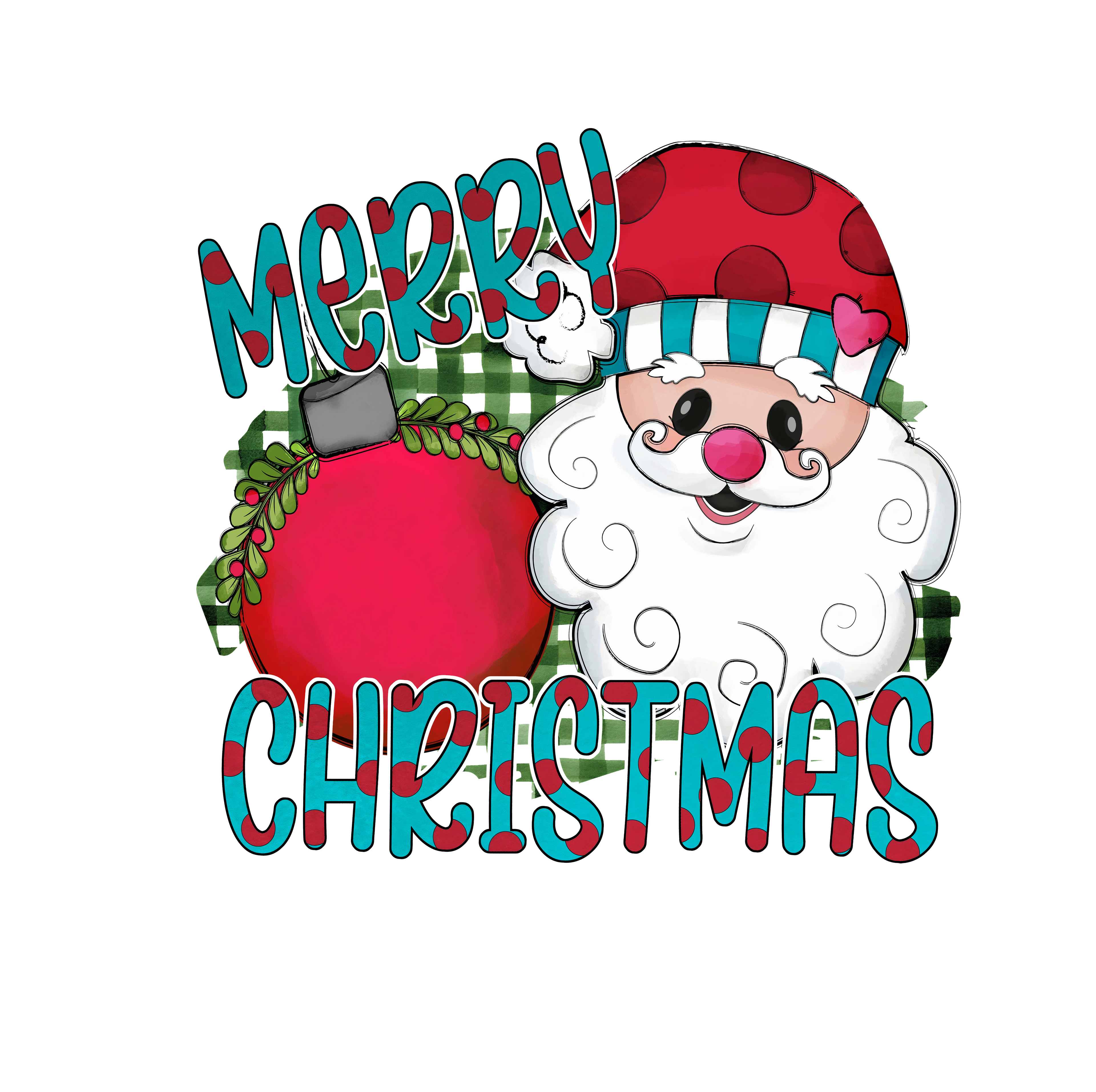 MERRY CHRISTMAS BLUE AND RED LETTERS