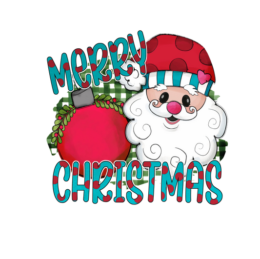 MERRY CHRISTMAS BLUE AND RED LETTERS