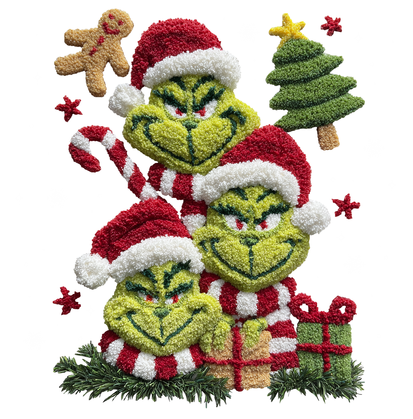STACKED GRINCH FAMILY
