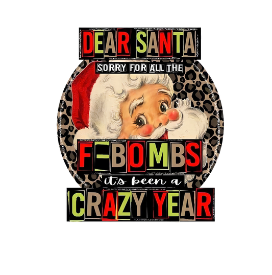 DEAR SANTA SORRY FOR THE F-BOMBS