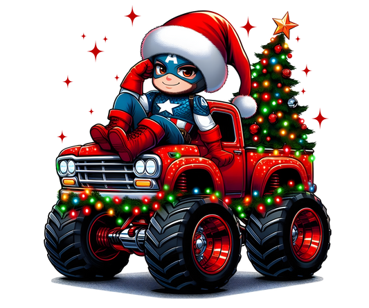 CHRISTMAS CARTOON CAPTAIN AMERICA