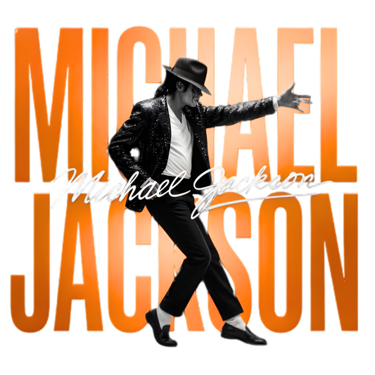 MICHAEL JACKSON ORANGE LETTERS