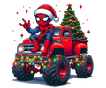 CHRISTMAS SPIDERMAN MONSTER TRUCK