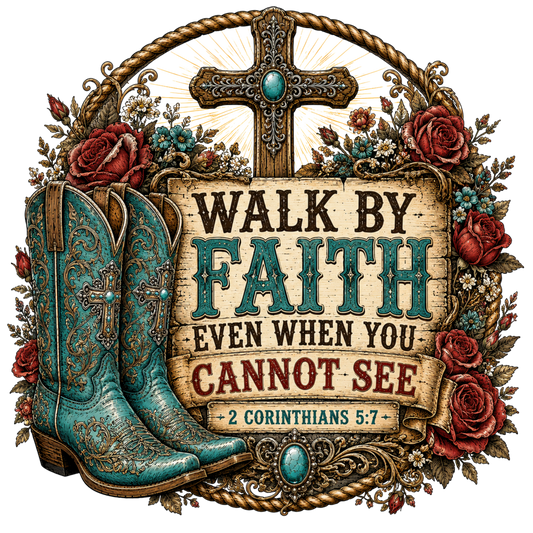 WALK BY FAITH EVEN WHEN YOU CAN'T SEE