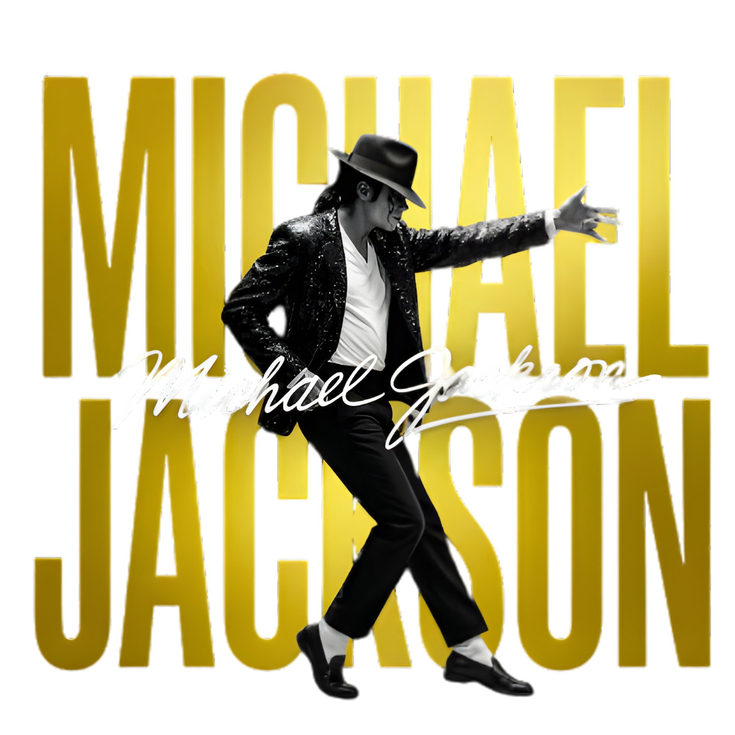 MICHAEL JACKSON YELLOW LETTERS