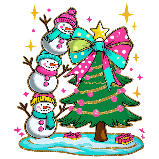 3 SNOWMEN AND A TREE