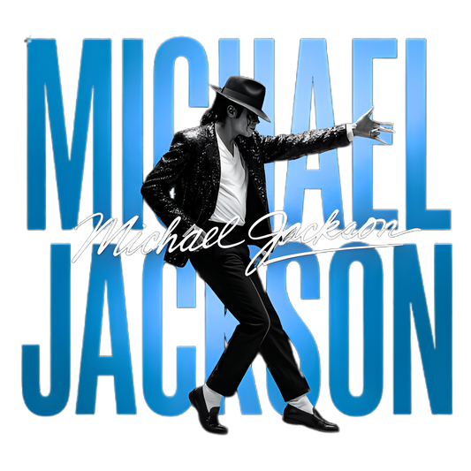 MICHAEL JACKSON BLUE LETTERS