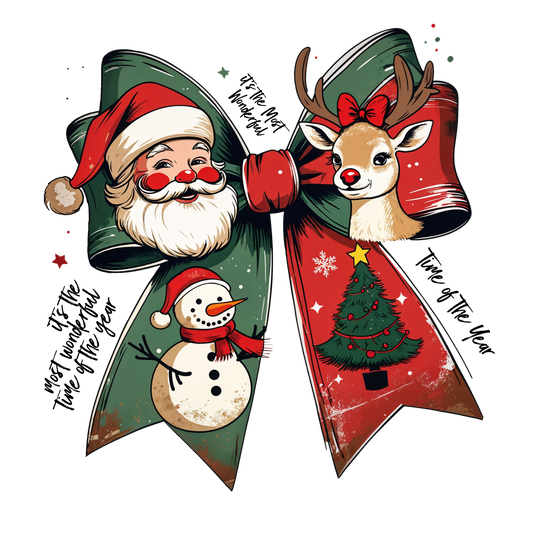 GREEN SANTA BOW