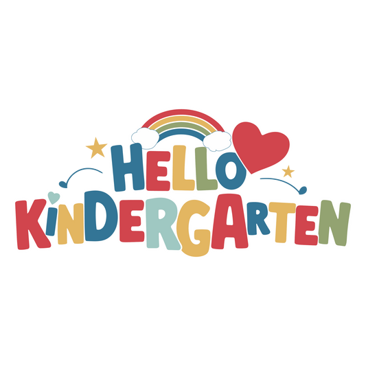 HELLO KINDERGARTEN RAINBOW