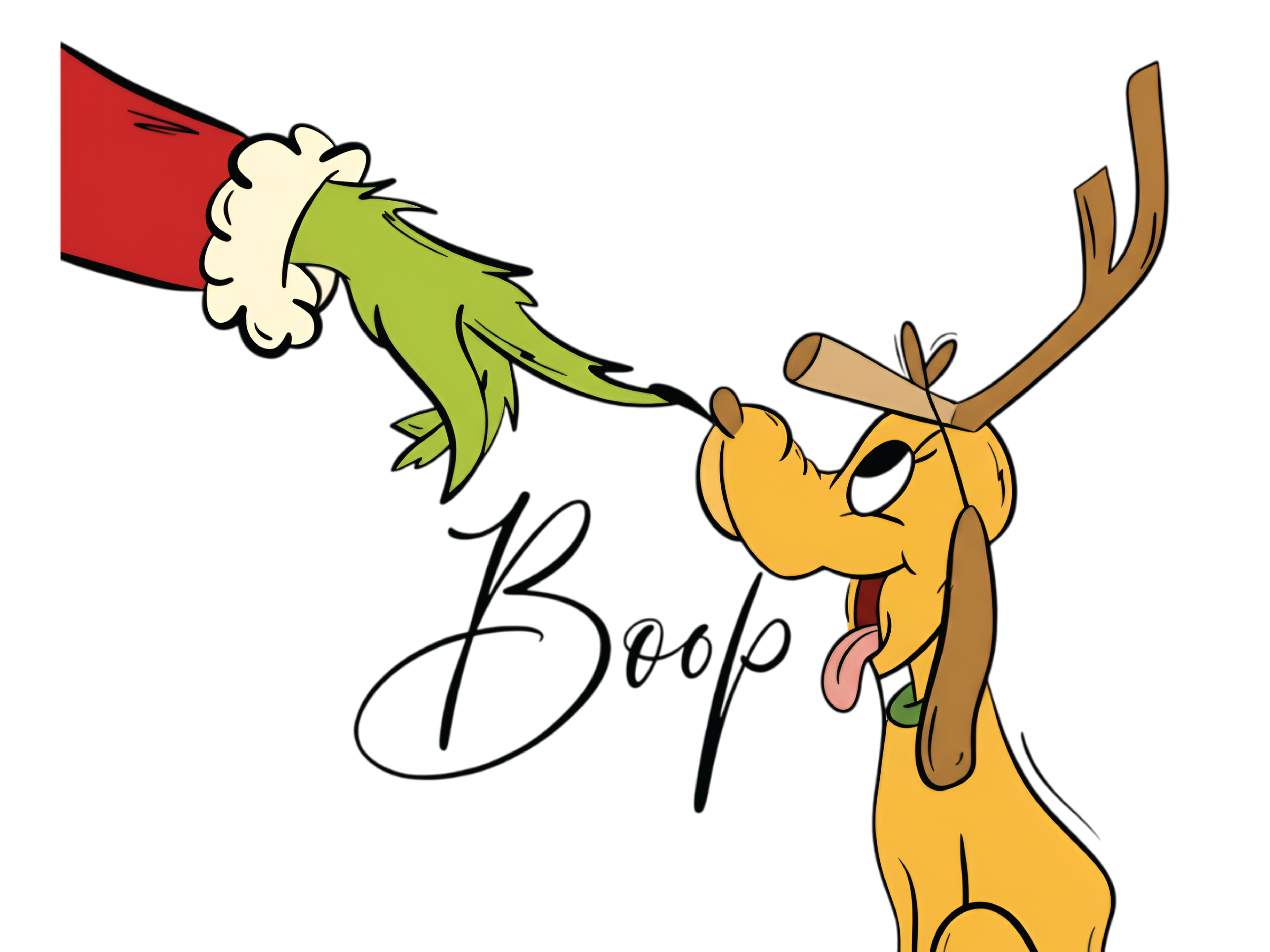 GRINCH BOOP BLACK LETTERS