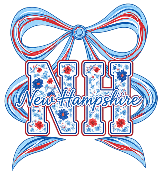 NEW HAMPSHIRE FLORAL RIBBON