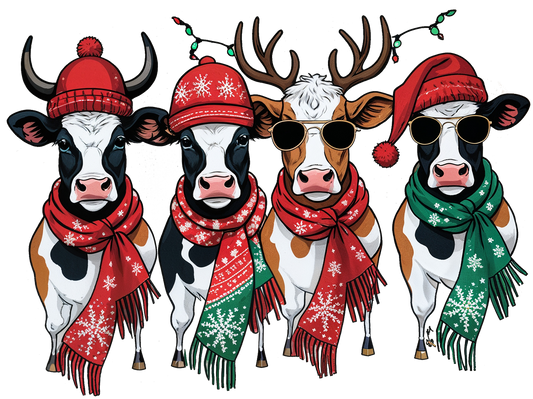 CHRISTMAS COWS