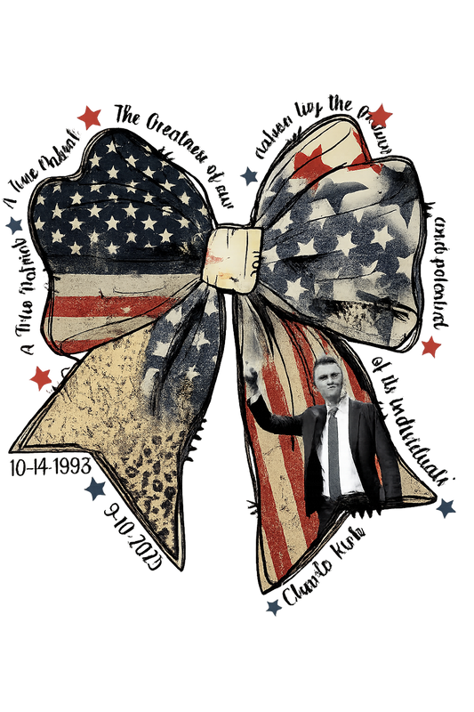AMERICAN FLAG CHARLIE KIRK BOW