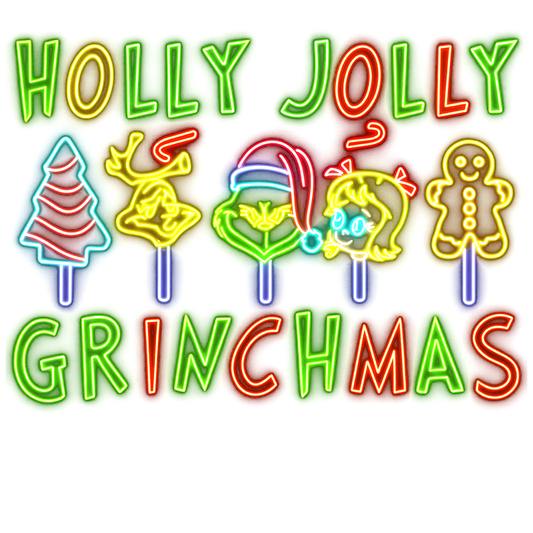 NEON HOLLY JOLLY GRINCHMAS