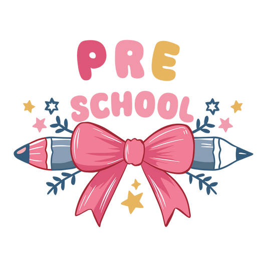 PRE SCHOOL BOW AND STARS