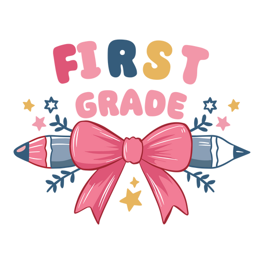 FIRST GRADE BOW AND STARS