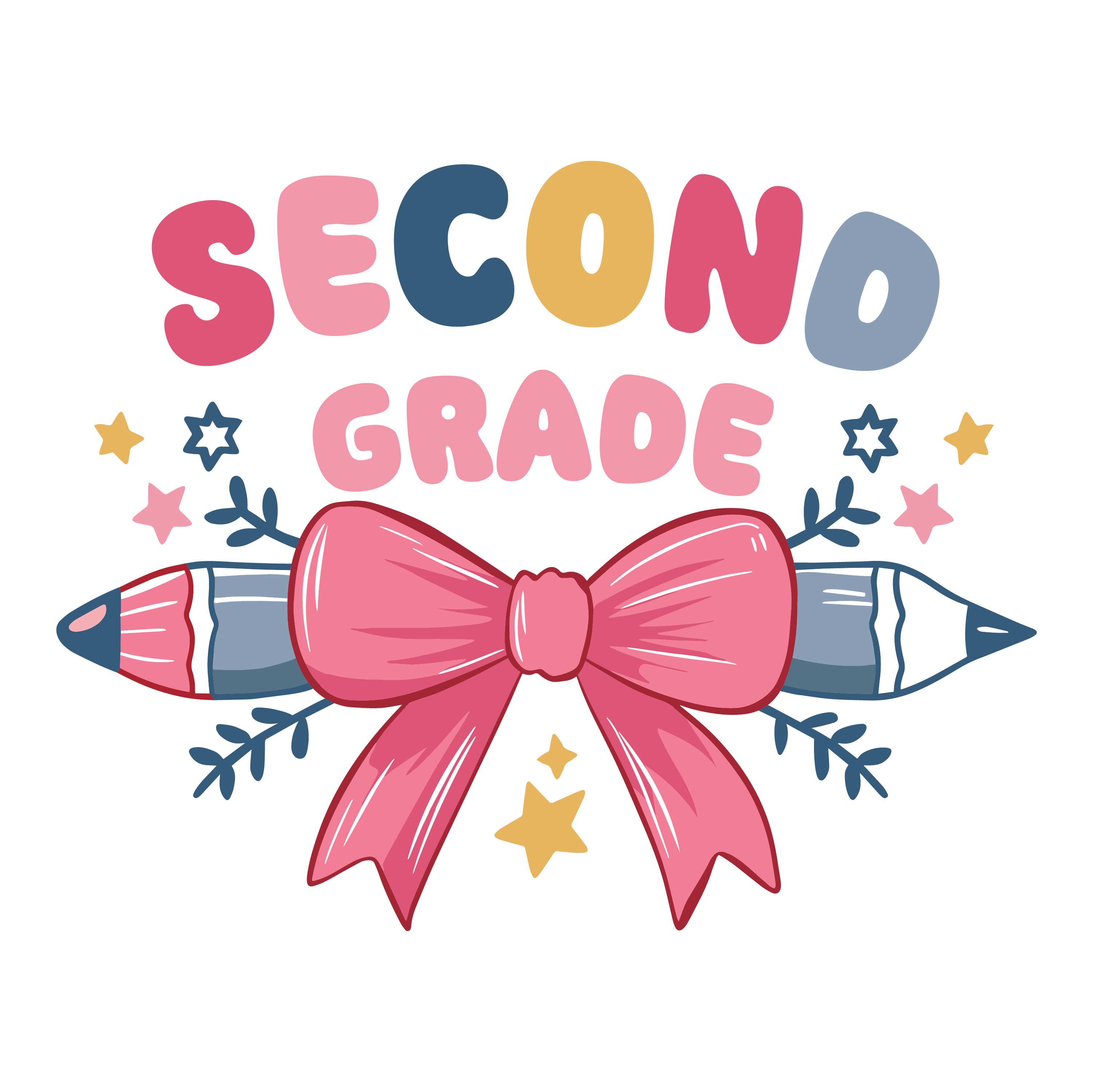 SECOND GRADE BOW AND STARS
