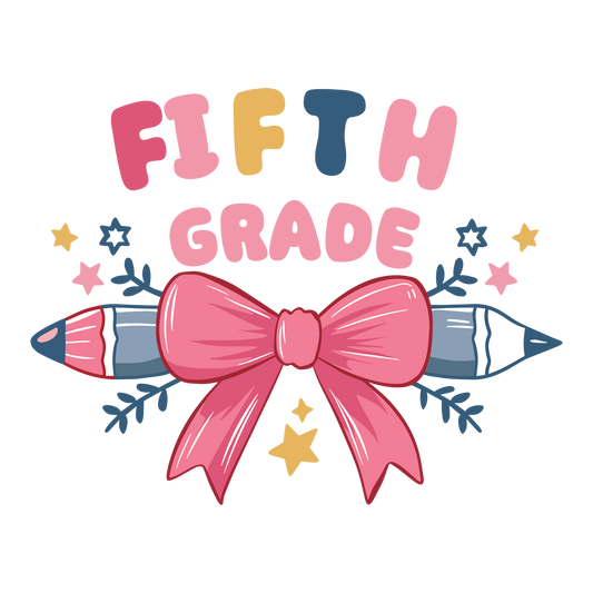 FIFTH GRADE BOW AND STARS