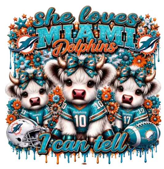 SHE LOVES MIAMI DOLPHINS