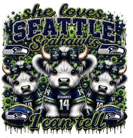 SHE LOVES SEATTLE SEAHAWKS