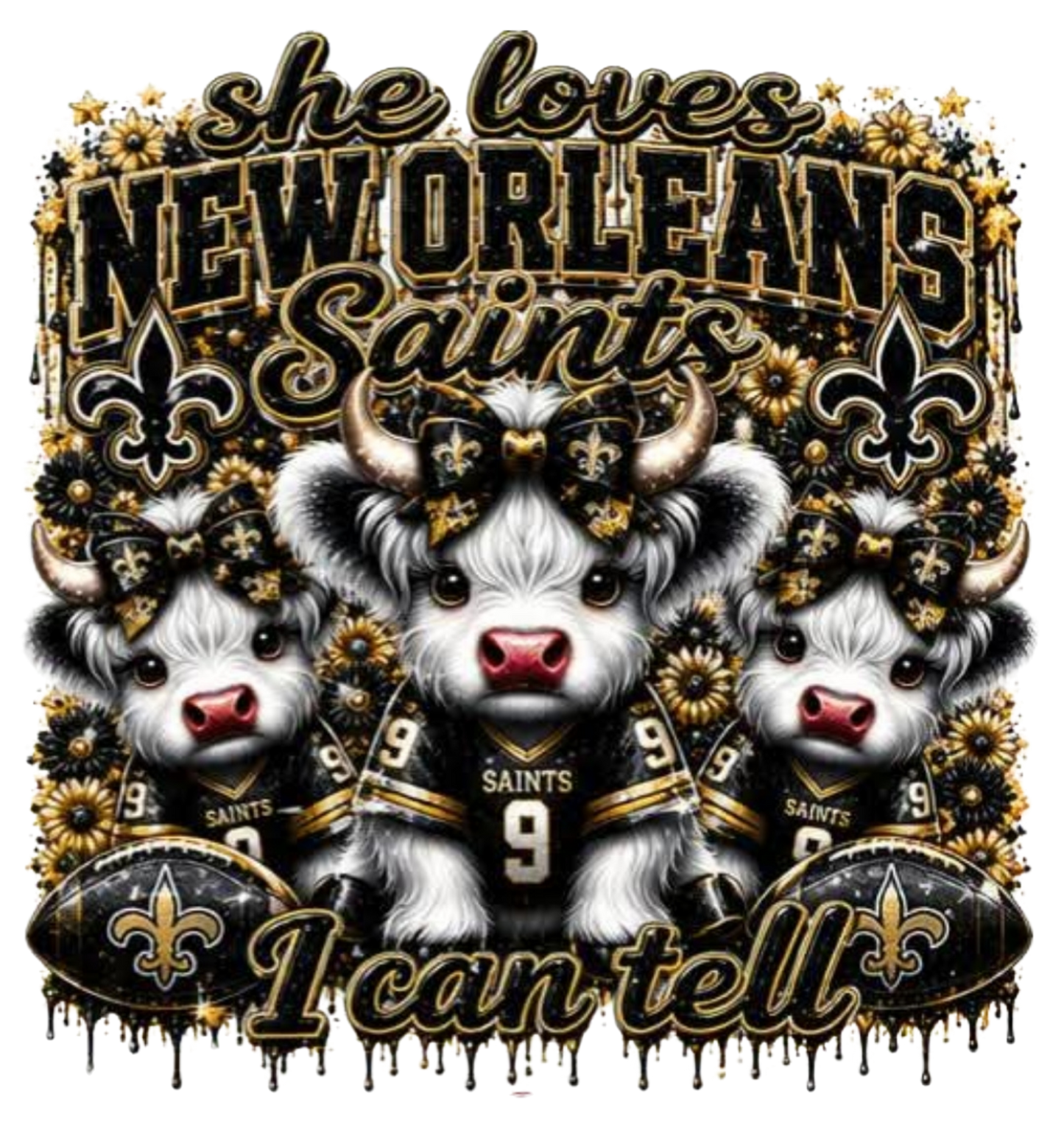 SHE LOVES NEW ORLEANS SAINTS