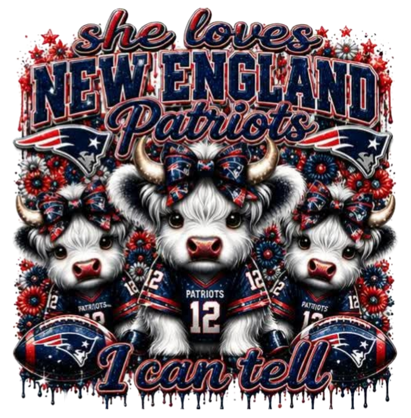 SHE LOVES NEW ENGLAND PATRIOTS
