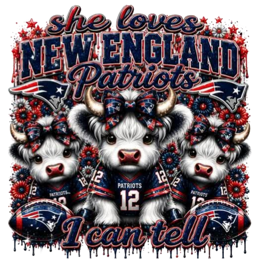 SHE LOVES NEW ENGLAND PATRIOTS