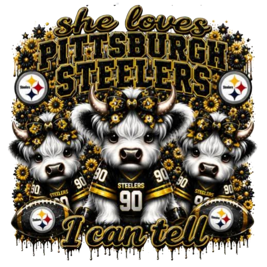 SHE LOVES PITTSBURGH STEELERS