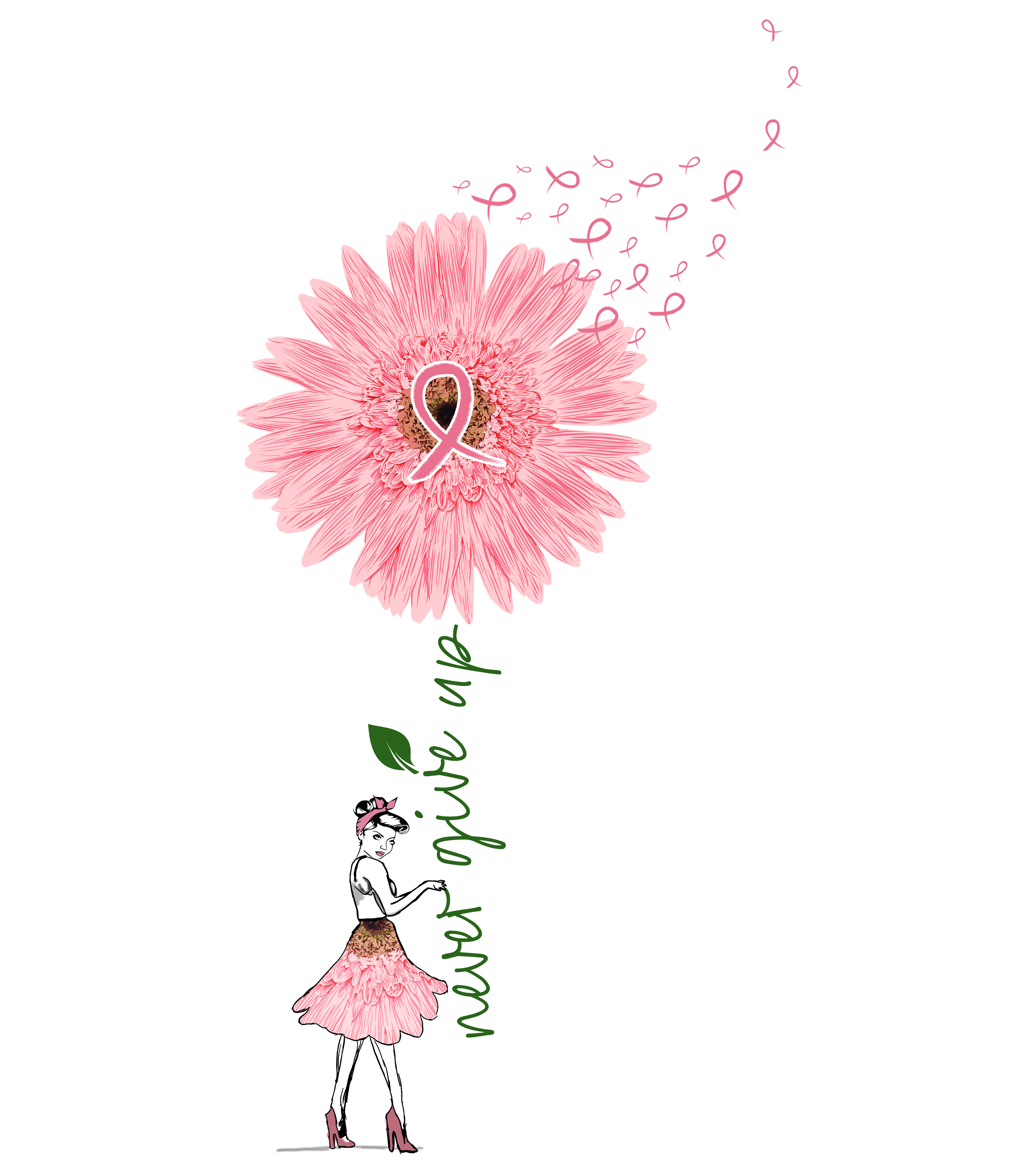 NEVER GIVE UP FLOWER