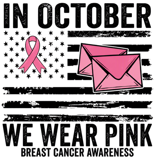 BLACK AND WHITE PINK FLAG