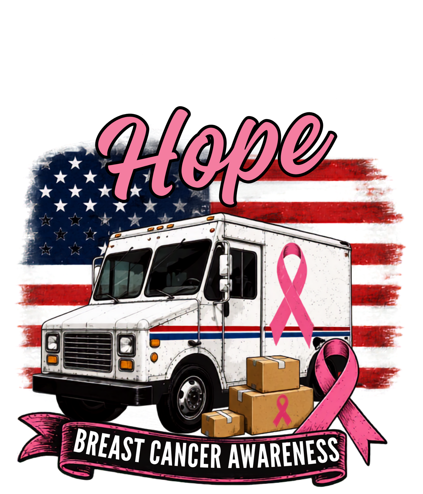 DELIVERING HOPE BREAST CANCER AWARENESS MAIL TRUCK