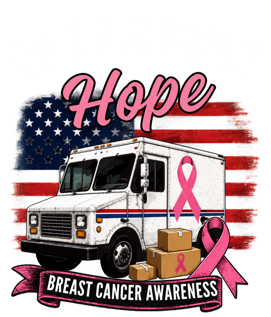 DELIVERING HOPE BREAST CANCER AWARENESS MAIL TRUCK