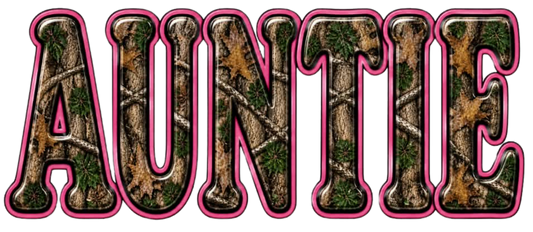 CAMO AND PINK AUNTIE
