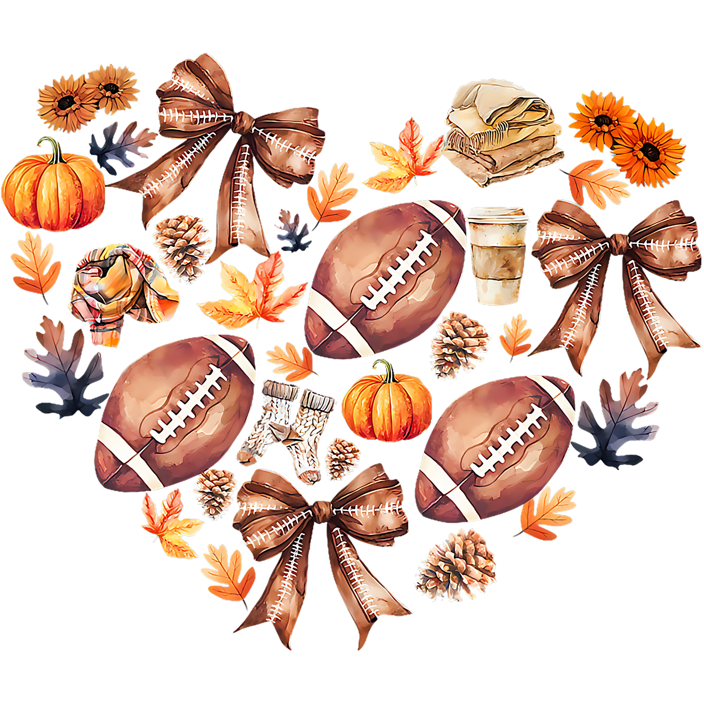 FALL FOOTBALL HEART