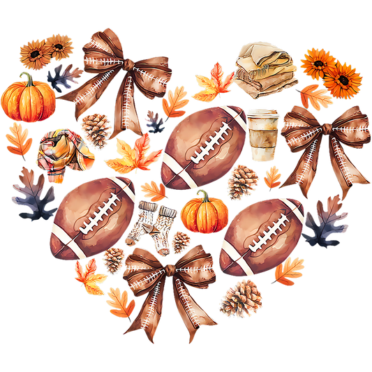 FALL FOOTBALL HEART