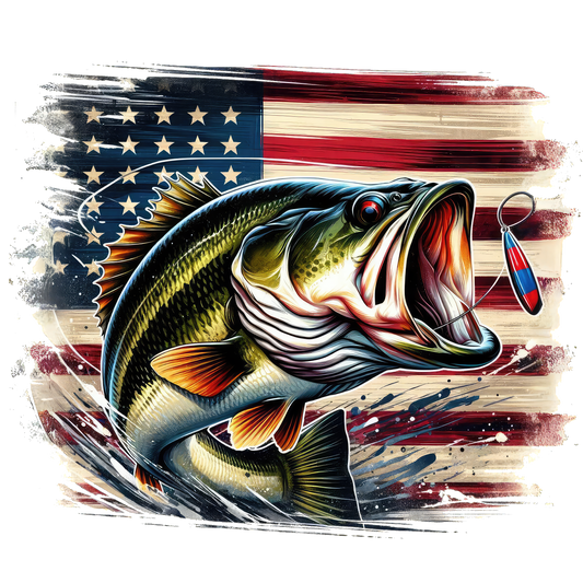 FISH WITH FLAG