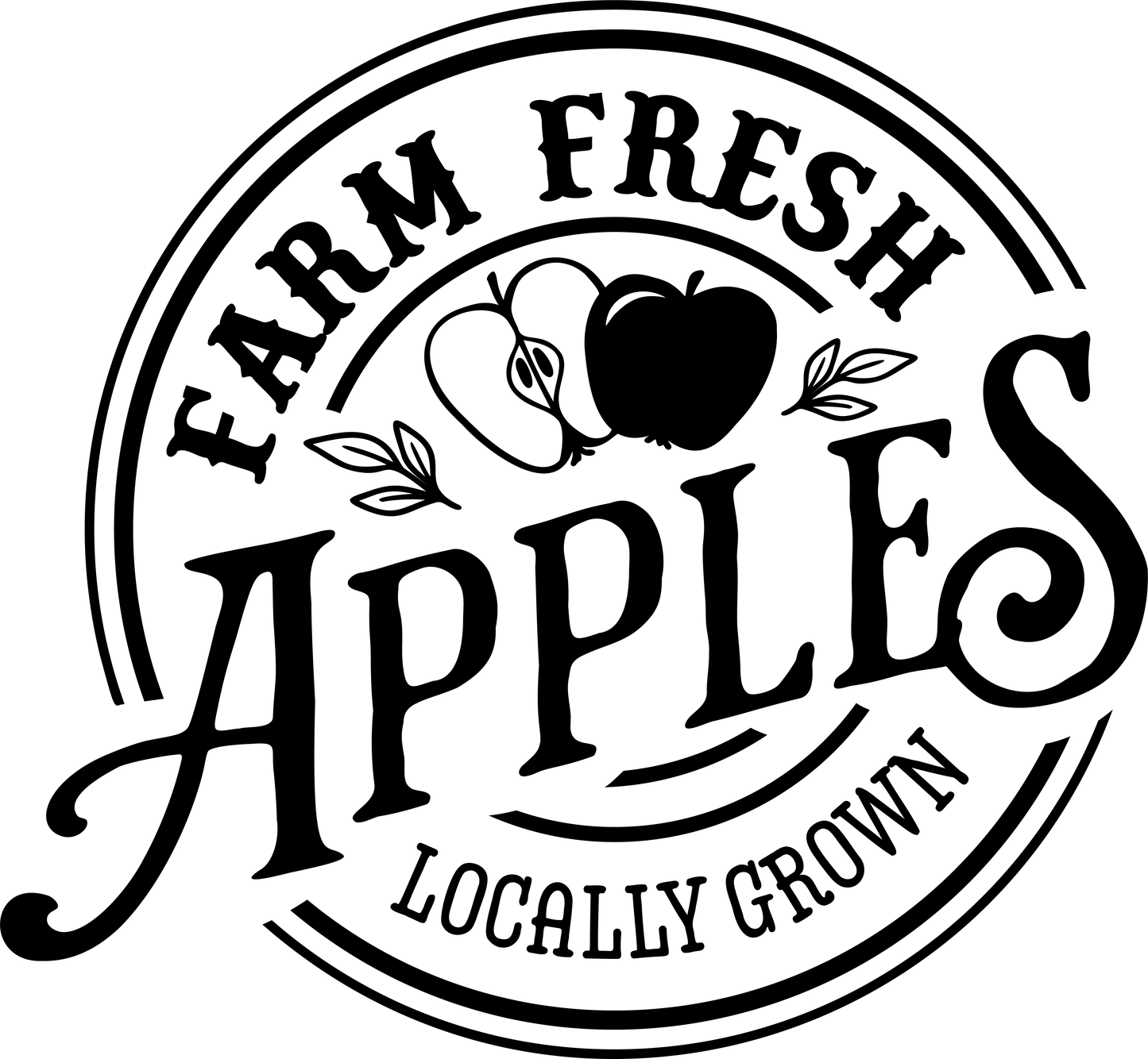 BLACK FARM FRESH APPLES