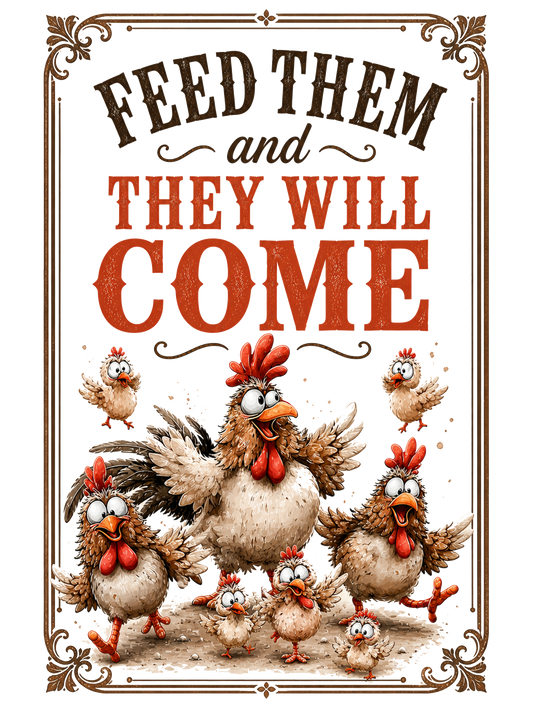 FEED THEM AND THEY WILL COME