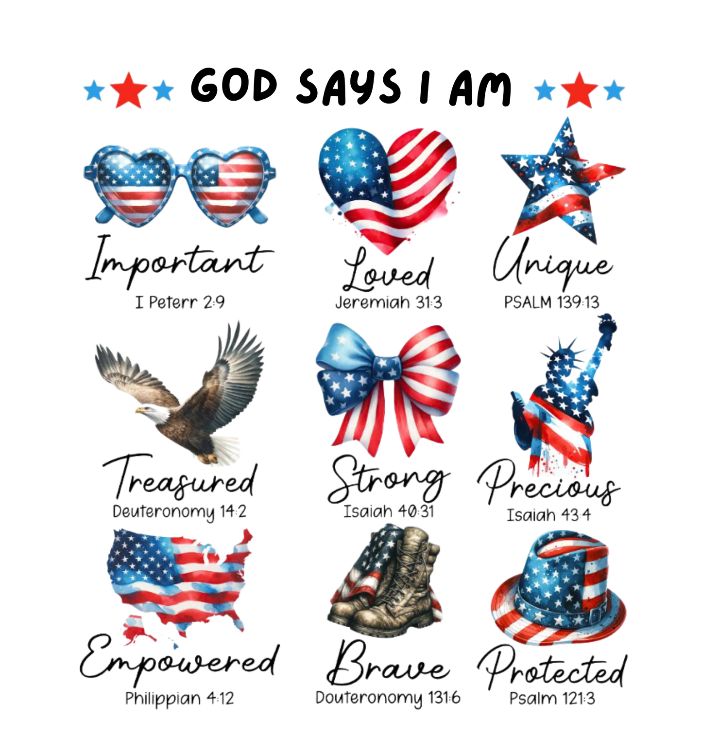 RED WHITE AND BLUE #109