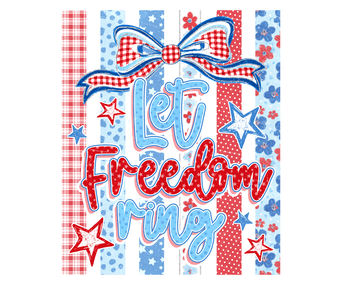 RED WHITE AND BLUE #124