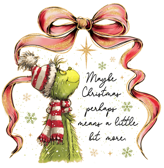 GRINCH WITH RIBBON