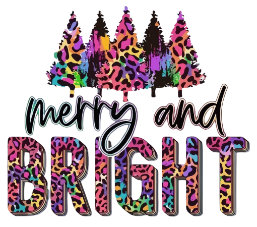 MERRY AND BRIGHT COLORED LEOPARD