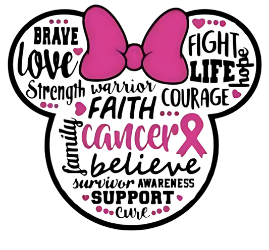 MINNIE CANCER AWARENESS HEAD