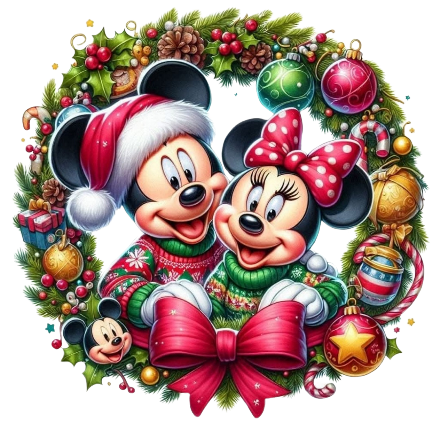 MICKEY AND MINNIE WREATH