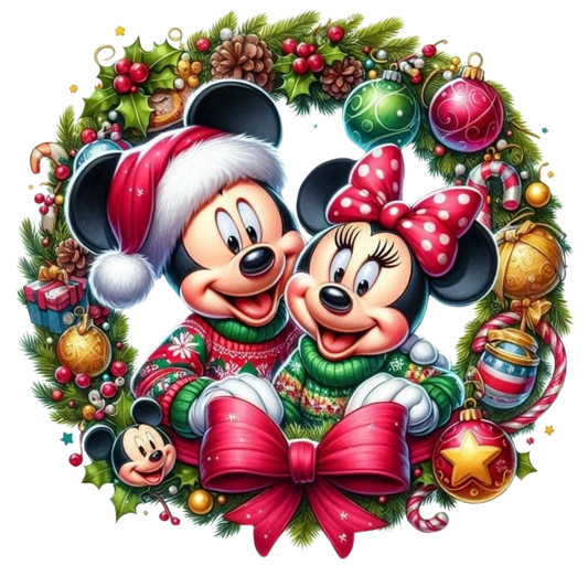 MICKEY AND MINNIE WREATH