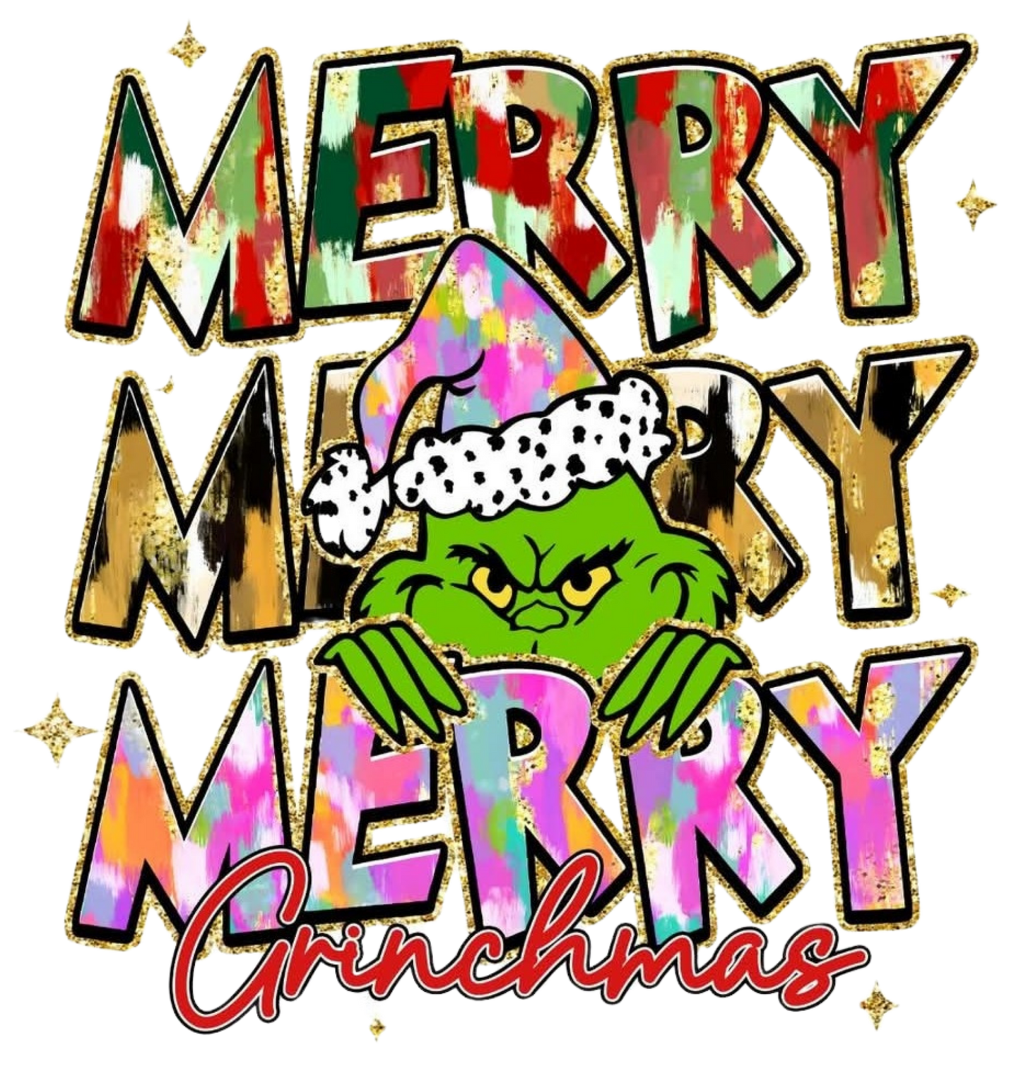 PASTEL MERRY CHRISTMAS WITH GRINCH