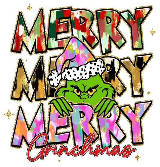 PASTEL MERRY CHRISTMAS WITH GRINCH